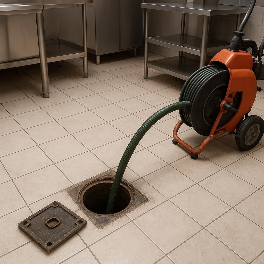 Прочистка канализации в ресторанах в Саки